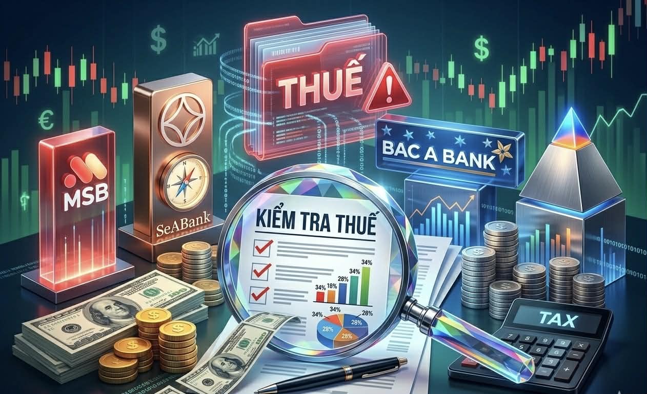 Siết chặt kỷ cương tài chính: MSB, SeABank, Bac A Bank và VietABank vào tâm điểm kiểm tra thuế 2026
