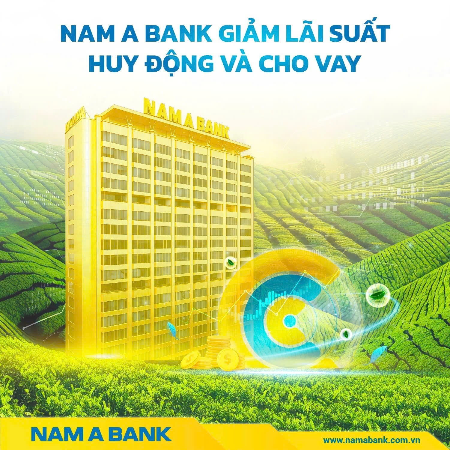 Nam A Bank giảm lãi suất cho vay lên đến 3%