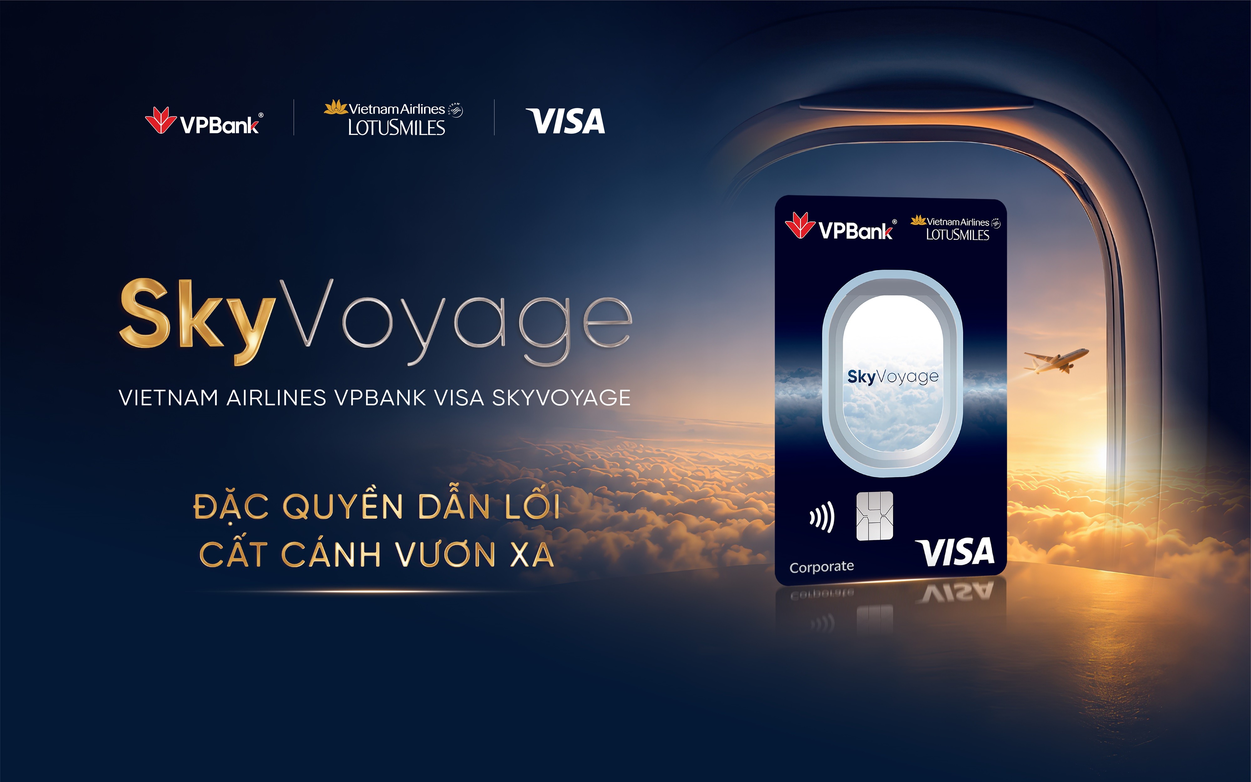 Vietnam Airlines VPBank Visa SkyVoyage:  Thẻ tín dụng doanh nghiệp đầu tiên kết hợp quản trị dòng tiền và đặc quyền hàng không