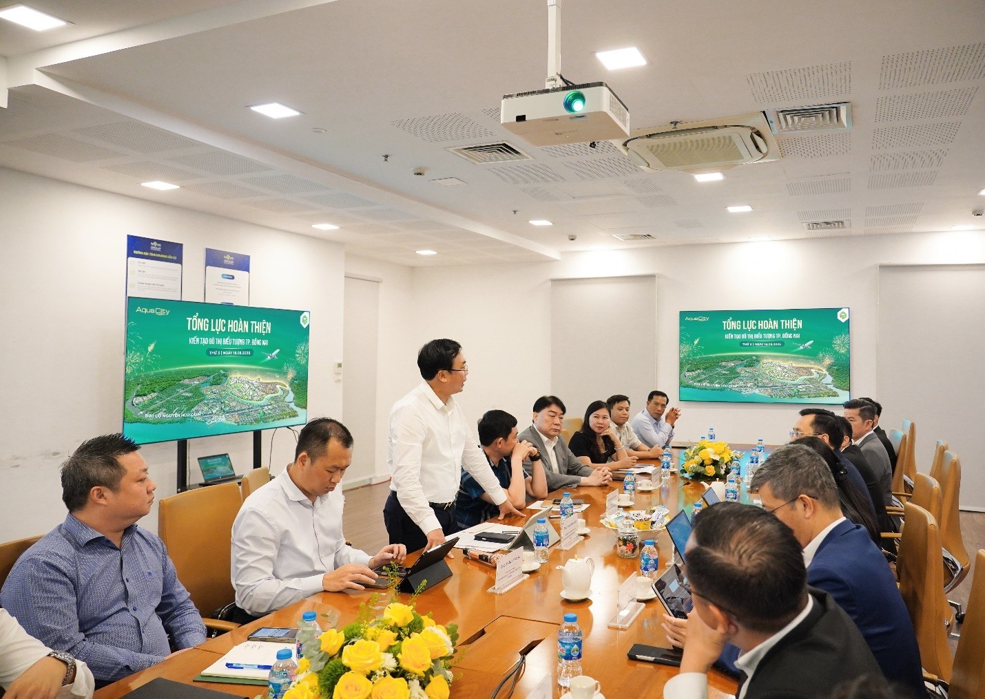 Đối tác tài chính và các nhà thầu chiến lược cùng Novaland quyết tâm đẩy mạnh hoàn thiện Aqua City