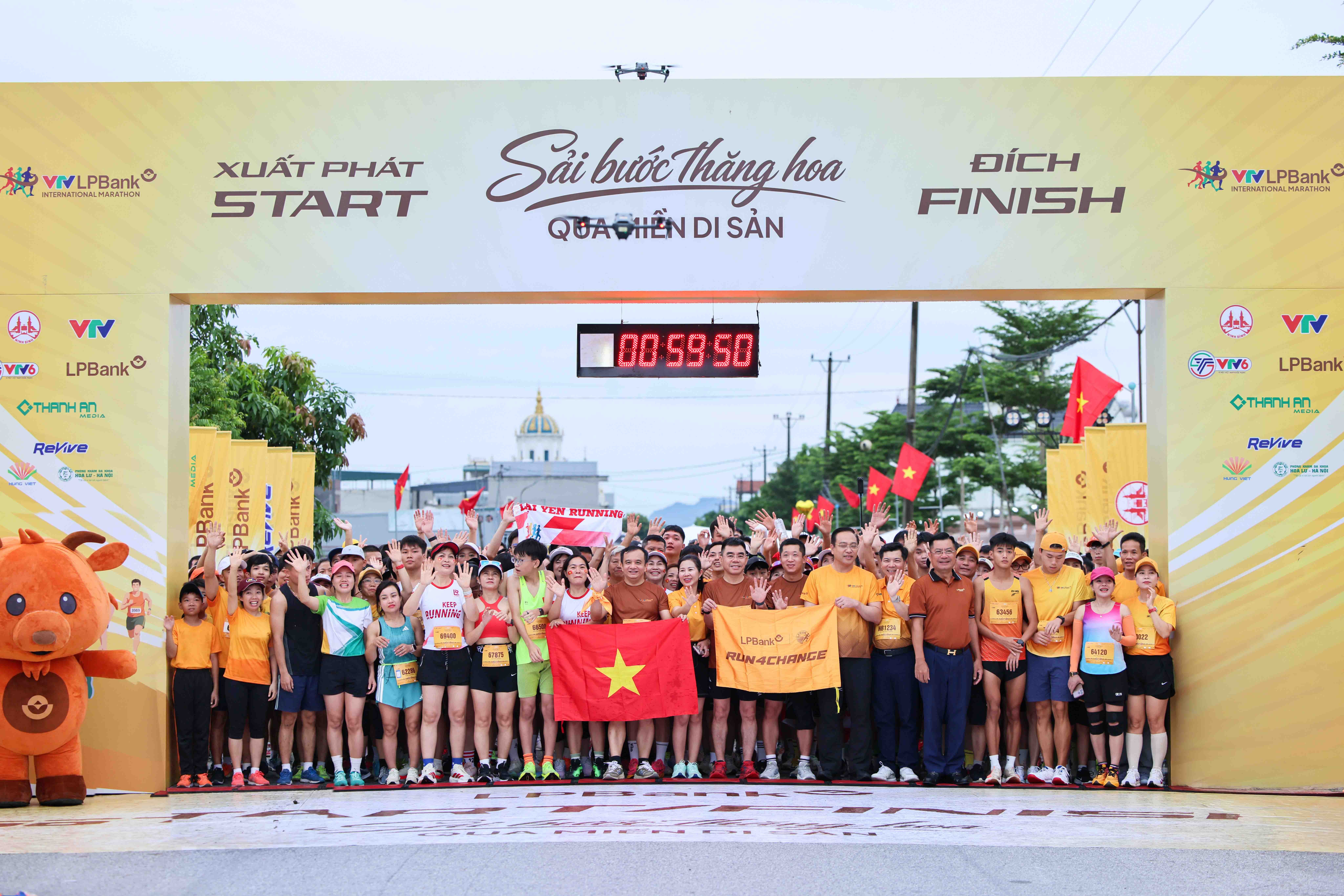 Giải Marathon quốc tế VTV LPBANK 2026: Gần 5.000 vận động viên chinh phục cung đường di sản Vân Long