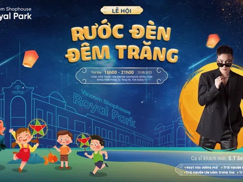 Lễ hội trung thu độc đáo lần đầu tiên xuất hiện tại Vincom Shophouse Royal Park Quảng Trị